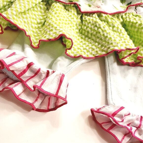 Bonnie Baby Tiered Ruffle Floral Tunic and Leggings - Picture 6 of 8